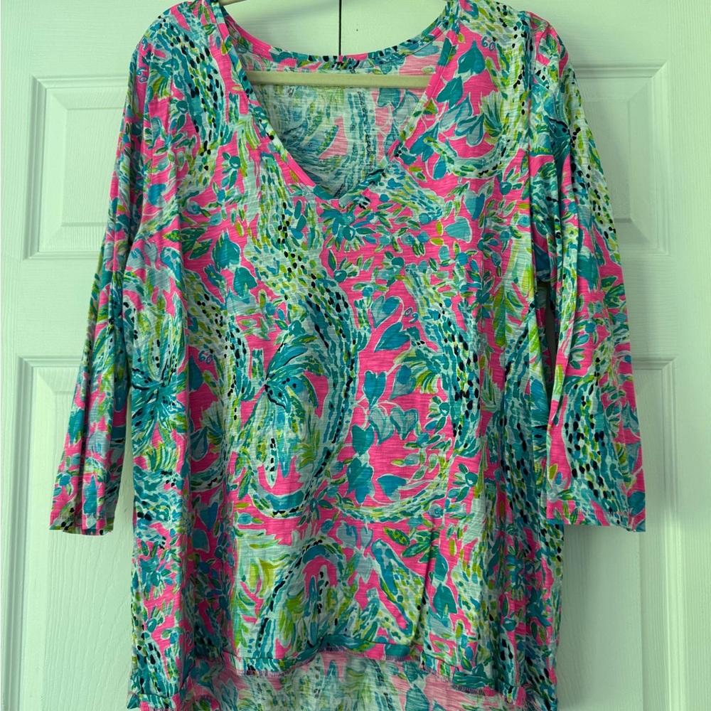 Lilly Pulitzer Gator print top